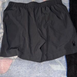 Spyder Men's Dark Gray Athletic Shorts